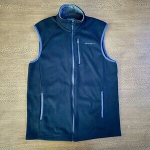 Eddie Bauer Mens Black Full Zip Vest - Size Small